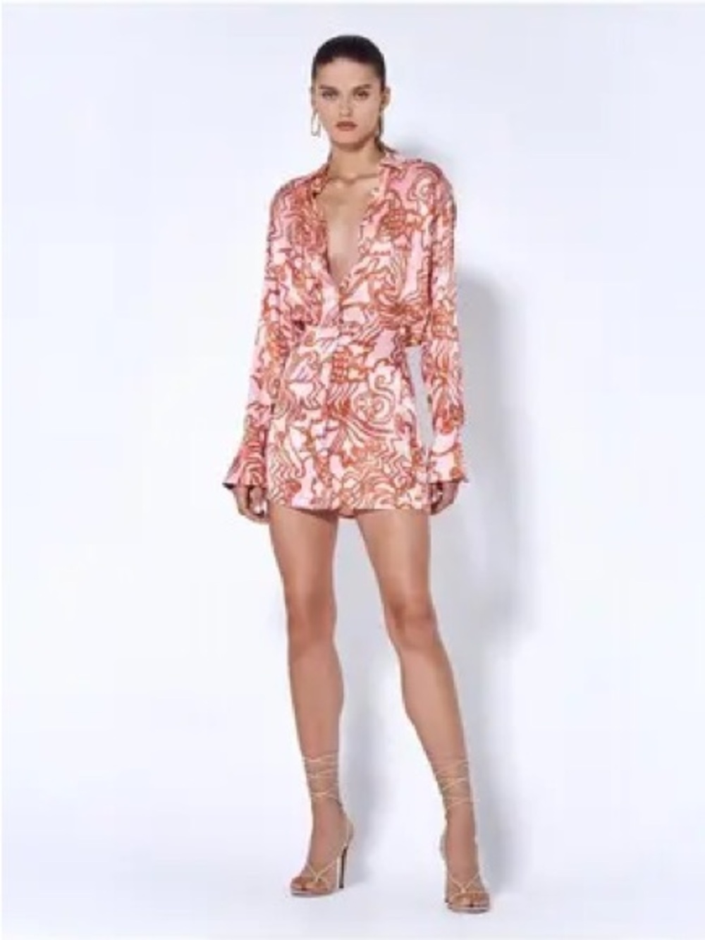 Alexis Prima Dress in red and pink